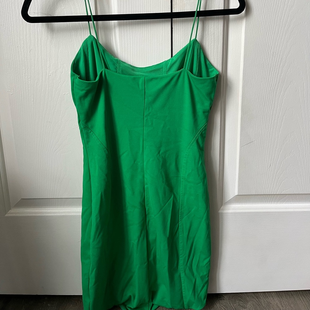 Green bodycon mini dress - Picture 2 of 2